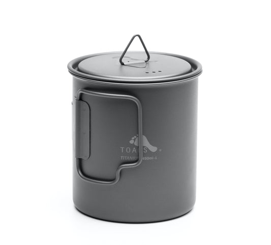 450ml ultra-light titanium cup with lid